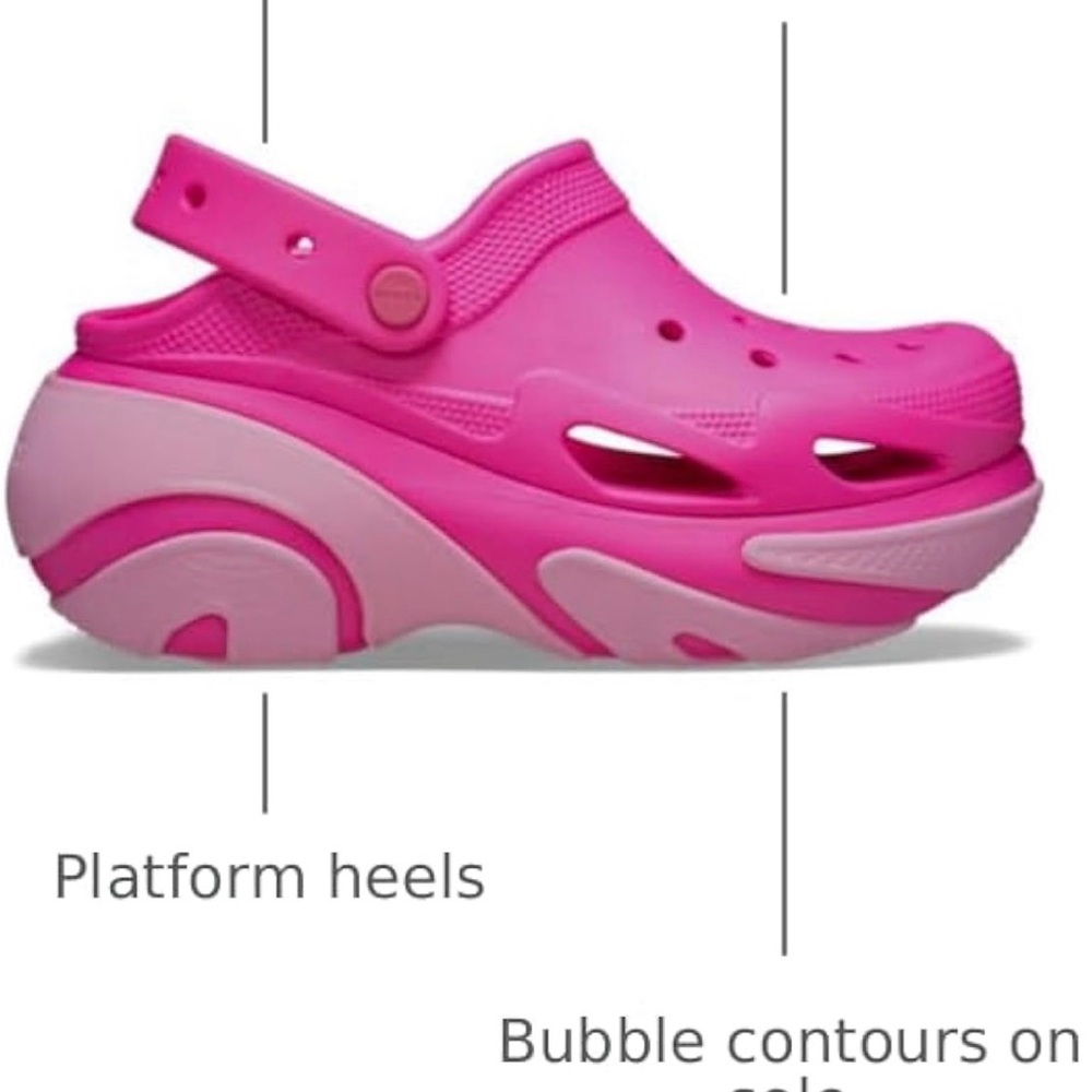 Crocs Fuchsia Elevated Clogs - image 5